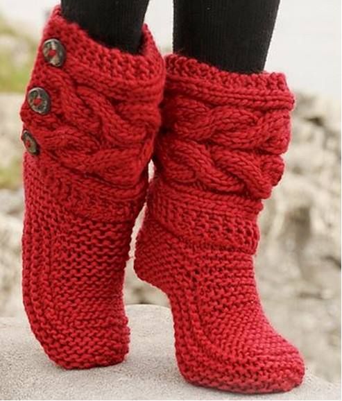 Bayan El Örgüsü Kolay Örgü Çorap Modelleri