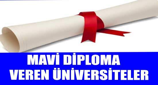 Mavi Diploma Veren Üniversiteler 2022