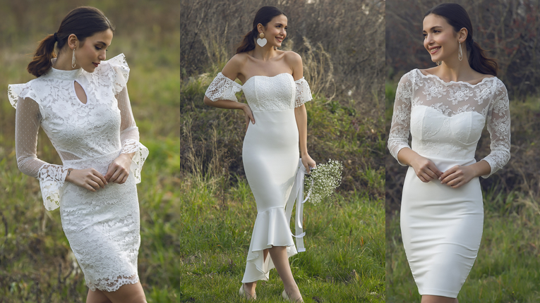 Bayan Beyaz Nikah Elbise Modelleri 2023